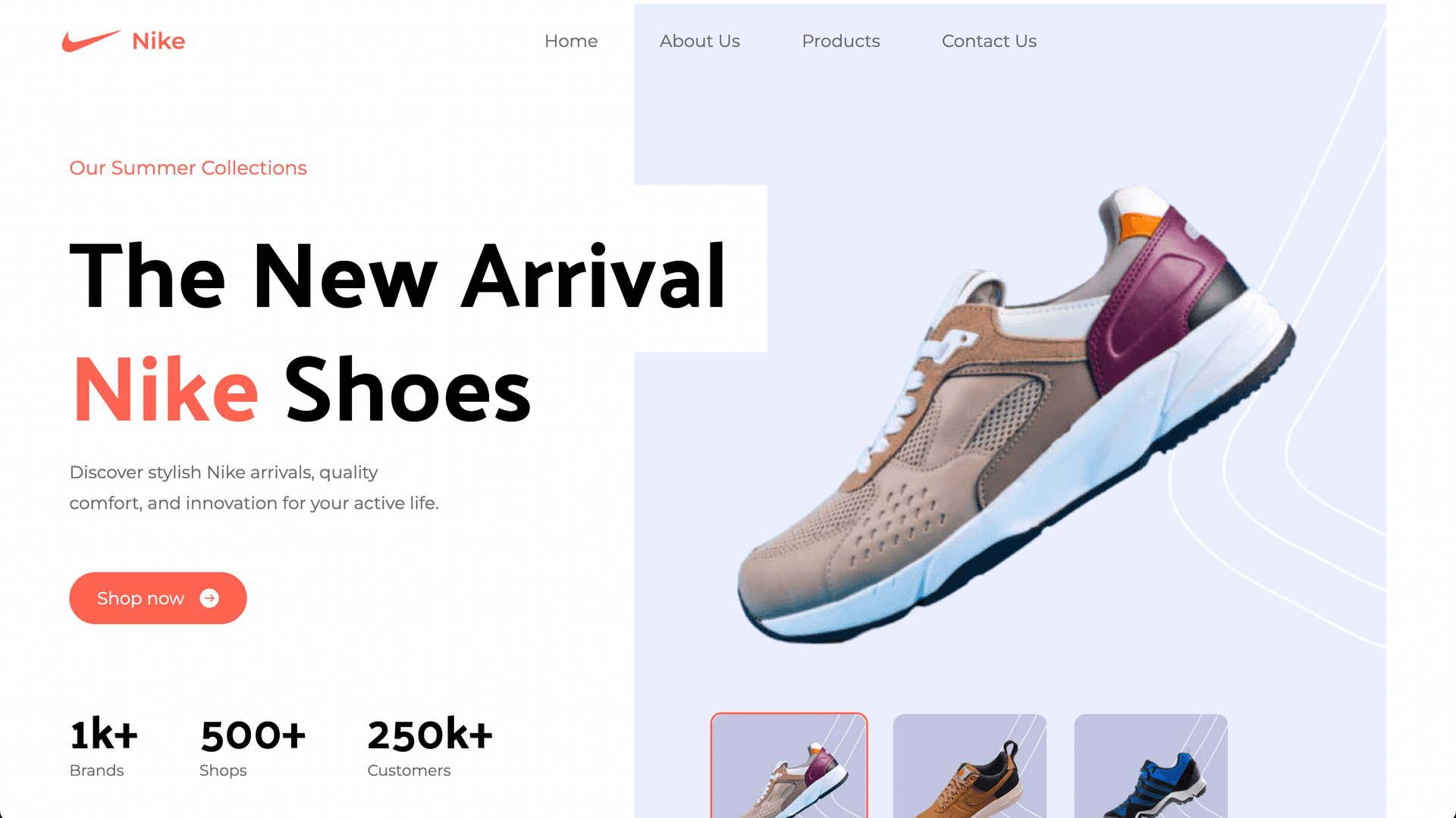 Nike Landing Page (UI Clone)